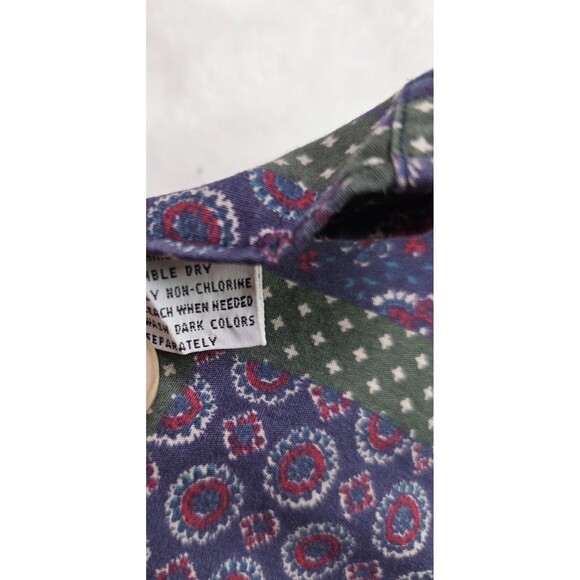 Van Heusen 417 Men's Large Multicolored Pattern Long Sleeve Button Up Shirt - Picture 5 of 7